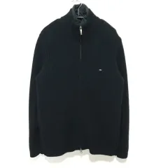 Tommy Hilfiger(トミーヒルフィガー) ウール ニット セーター ジップアップ (インナースキン付き) S_i3875