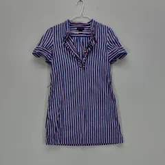 ラルフローレン 90 半袖ワンピース 春夏 ブルー 08041