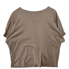 OPAQUE CLIP ベージュ半袖Tシャツ F コットン100%