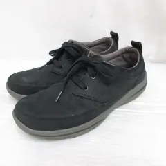 スケッチャーズ SKECHERS 64855 Air-Cooled レザー スニーカー シューズ 26.5cm 黒 ブラック 靴 レースアップ ローカット