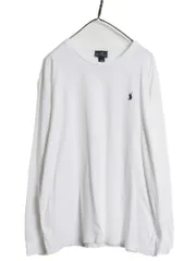 【お得なクーポン配布中!】 00s ポロ ラルフローレン 長袖 Tシャツ メンズ L 古着 オールド ロンT ロングスリーブ コットン シングルステッチ ワンポイント カットソー