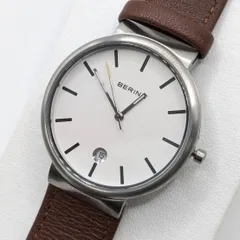 ✨新品・正規品　ベーリング【11035-500】雑誌掲載モデル BERING ユニセックス　腕時計 クラシックスカンジナビアン ステッチレザー ブラウンのサムネイル