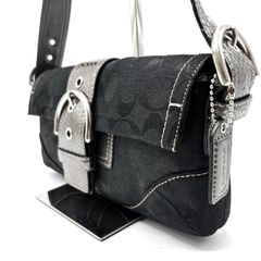 極美品】COACH トートバッグ シグネチャー SOHO ソーホー ブラック