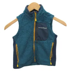モンベル Montbell クリマエアベスト フリースベスト 男の子 100cm 青 ブルー 1106495 ■MET2