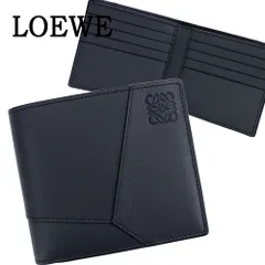 ロエベ 財布 二つ折り LOEWE PUZZLE BIFOLD WALLET C510302X16 1100 BLACK ブラック パズル バイフォールド ウォレット クラシックカーフ アナグラム レザー