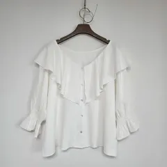 ヴィンテージ ビック襟 ブラウス