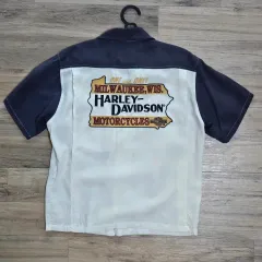 ヴィンテージ vintage ハーレーダビッドソン 半袖 シャツ バイクシャツ