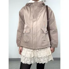 日本ヴィンテージ ブラウン 起毛 ダウン アウター ジャンパー ジャケット