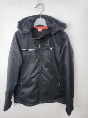 プーマ ブラック フード ウィンドブレーカー S 90 ほぼ新品