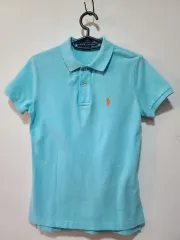 ポロ ラルフローレン レディース 半袖 ブルー S