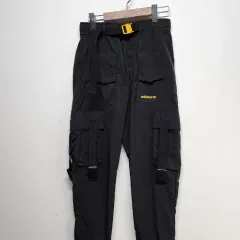 adidas(アディダス) ADIDAS ビックロゴ カーゴ ジョガーパンツ ブラックパンツ S