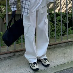 (新品) デイリージュー ネスター パッティング カーペンター カーゴ コットン パンツ ー アイボリー