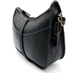 【良品】 oldcoach y2k shoulderbag pochette all leather black ladies unisex オールドコーチ ショルダーバッグ ブラックのサムネイル
