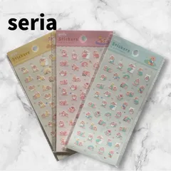 セリア seria  すくすく赤ちゃんシール　3色セット　amifa