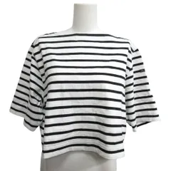 ルミノア Leminor × ミラオーウェン Mila Owen 24SS 美品 バスクシャツ ボーダー カットソー フランス製 白 ホワイト F フリーサイズ
