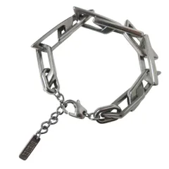 ディーゼル DIESEL DX1577040 ブレスレット ステンレススチール バングル Dロゴ シルバーカラー