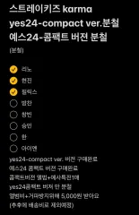 straykids karma yes24compact 販売