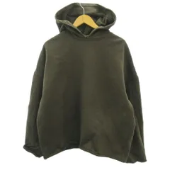 ザラ ZARA ORIGINS カットオフ パーカー フーディー 茶 ブラウン M