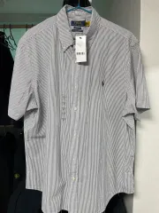 POLO RALPH LAUREN(ポロラルフローレン) ストライプ シアサッカー 半袖シャツ XL