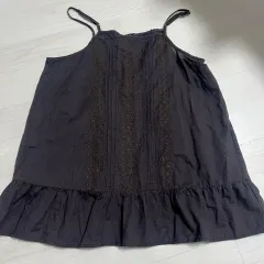 sm2 サマンサ モス ブラウン 刺繍 ノースリーブ ブラウス 森ガール