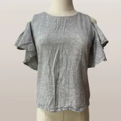 フリル スリット セクシー ブラウス Tシャツ ／ レディース 44 ー 55 サイズ 未使用