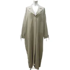 シャネル CHANEL 98C 90s ウール ステンカラーコート ジャケット マキシ丈 ロング丈 コクーンシルエット ココマークボタン ベージュ 38 約M ■MNK1 1002のサムネイル