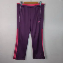 adidas アディダス トラックパンツ サイドライン パープル Sサイズ レディース 古着 スポーツMIX ストリート
