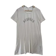 HEART MARKET 白 半袖 Tシャツ F Tシャツ ロング丈