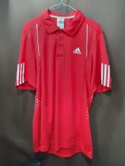 アディダス 赤 ポロ 半袖T