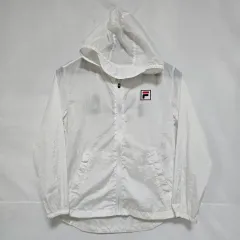 FILA 季節の変わり目 白 軽量 ウィンドブレーカー キッズ 身長140 0708