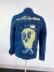 (本物) Zara デニムジャケット (メンズ) 95 ）