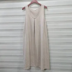 Samansa Mos2 ( SM2 ) リネン 100 ワンピース- ウーマンズ M