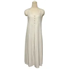 3472 ベージュ デイリー ノースリーブ キャミソールワンピース