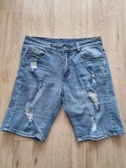 レディース デニム ハーフパンツ L