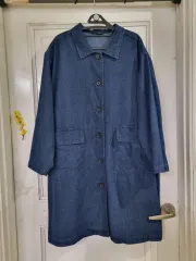 春 秋 オーバーサイズ デニム ジャケット ロング丈 状態良好 バスト