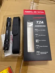 収納バッグ付き【(T2A黒)】XPX-8防水性 ペンライト アルミ合金 懐中電灯 小型 軽量 強力防水 安定したパフォーマンス かいちゅうでんとう ledライト フラッシュライト 防災 護身用 ハンディライト 日常の持ち運び、アウトドア、登山のサムネイル
