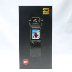 【未使用？使用頻度少】4Kアクションカメラ ウェアラブルカメラ Vlogビデオカメラ ボディカメラ6軸 手ブレ補正 回転レンズ スポーツカメラ