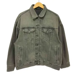 ユニクロ UNIQLO 25SS デニムオーバーサイズジャケット グレー Lサイズ レディース JPN：L 