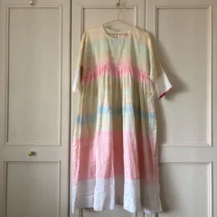 42 injiri インジリ ワンピース 刺し子 刺繍 ロング 薄手 ONE PIECE お呼ばれ デート オフィスカジュアル フォーマル かわいい 上品 可愛い エスニックのサムネイル