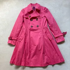 【激レア】 DOLLY GIRL by ANNA SUI (ドーリーガール バイ アナスイ) ガーリー トレンチコート 少女漫画 ガーリー オンワード レディースLサイズ