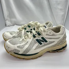 【中古】New Balance M1906RQ スニーカー ホワイト×グリーン サイズ27.5cm[91]