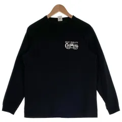 CALEE キャリー コットン ロンT ロングスリーブ 長袖 Tシャツ ブラック Size M