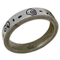 GUCCI グッチ 指輪 リング 14号 ゴースト インターロッキングG スカル
