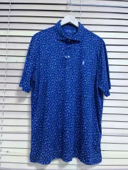 新商品) ポロラルフローレン メンズ ブルーフラワーネイビー PK カラーショートスリーブ T シャツ L サイズ