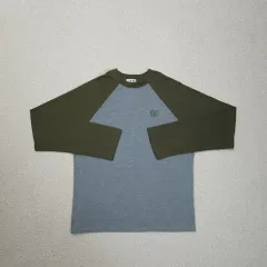 （ F ） XYZ バイカラー メンズ ラグラン 長袖 Tシャツ 春/秋 カジュアル G5M1065