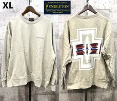 ペンドルトン クルー スウェット XL ベージュ トレーナー PENDLETONのサムネイル