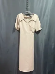 BE ベージュ ロング ワンピース ( M サイズ