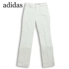 未使用品★ adidas GOLF アディダス ゴルフ 春夏 ロゴ ストレッチ スラックス パンツ Sz.79 メンズ 白 ゴルフのサムネイル