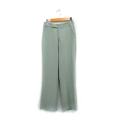 ローリーズファーム LOWRYS FARM テーパードパンツ センタープレス シンプル F グリーン 緑 /KT28