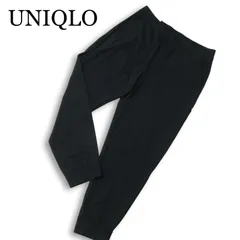 【新品 未使用】 UNIQLO ユニクロ 通年★ ウルトラストレッチ アクティブ ジャージ ジョガー パンツ Sz.L メンズ 黒